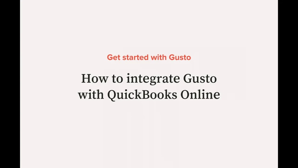 Does Gusto Integrate With Quickbooks