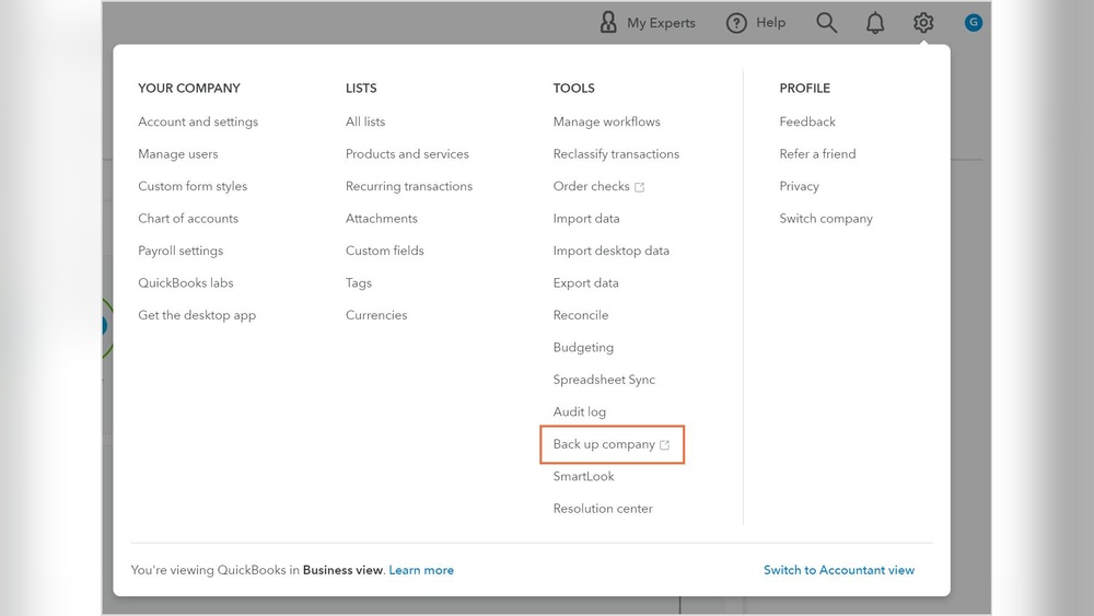 How Do I Backup Quickbooks Online