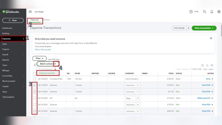 How Do I Categorize Expenses in Quickbooks