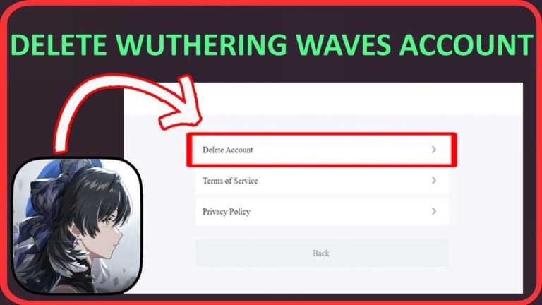 How to Delete Wuthering Waves Account