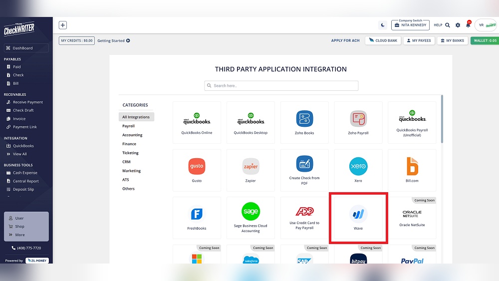 Wave Accounting Integrations
